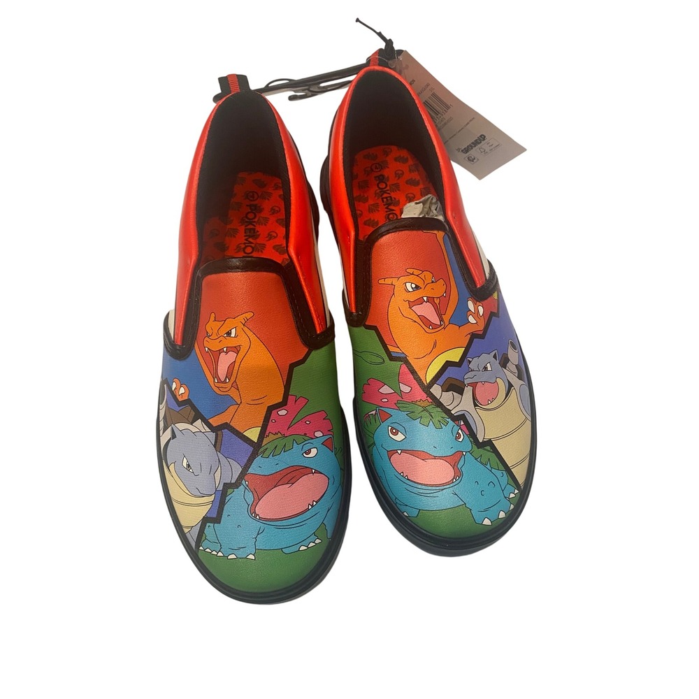Ground Up Pokemon Slip On Sneakers Boys Size 4 New